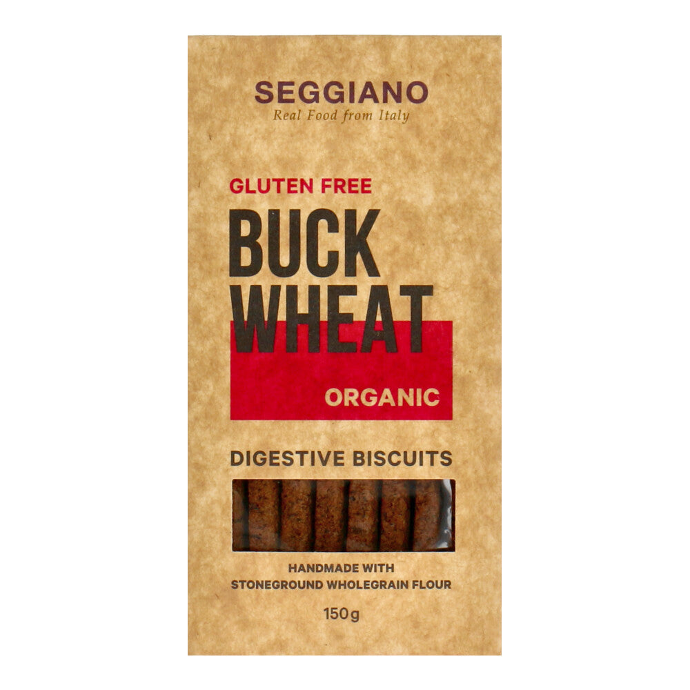 Organic Buckwheat Digestive Biscuits Gluten Free, 150g SuperNature