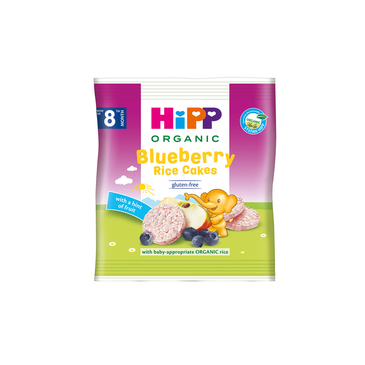 Blueberry Rice Ph Organic Blueberry Rice Cakes, 30gm - Supernature